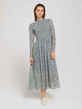 Midikleid mit Blumenmuster - Frauen - pine green flower print Midikleid mit Blumenmuster - Frauen - pine green flower print - 1 - TOM TAILOR Denim