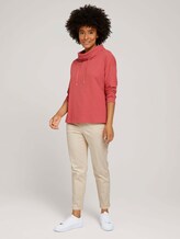 Strukturiertes Sweatshirt mit Rollkragen - Frauen - cozy pink Strukturiertes Sweatshirt mit Rollkragen - Frauen - cozy pink - 3 - TOM TAILOR