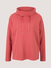 Strukturiertes Sweatshirt mit Rollkragen - Frauen - cozy pink Strukturiertes Sweatshirt mit Rollkragen - Frauen - cozy pink - 7 - TOM TAILOR