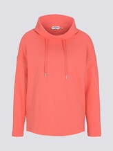 Sweatshirt met rolkraag en textuur - Vrouwen - strong peach tone Sweatshirt met rolkraag en textuur - Vrouwen - strong peach tone - 7 - TOM TAILOR