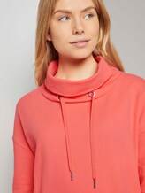 Sweatshirt met rolkraag en textuur - Vrouwen - strong peach tone Sweatshirt met rolkraag en textuur - Vrouwen - strong peach tone - 9 - TOM TAILOR