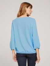 Gestreiftes Shirt mit Bio-Baumwolle - Frauen - blue white thin stripe Gestreiftes Shirt mit Bio-Baumwolle - Frauen - blue white thin stripe - 2 - TOM TAILOR