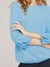 Gestreiftes Shirt mit Bio-Baumwolle - Frauen - blue white thin stripe Gestreiftes Shirt mit Bio-Baumwolle - Frauen - blue white thin stripe - 9 - TOM TAILOR