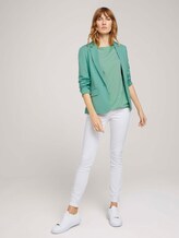 Gestreiftes Shirt mit Bio-Baumwolle - Frauen - green white thin stripe Gestreiftes Shirt mit Bio-Baumwolle - Frauen - green white thin stripe - 3 - TOM TAILOR