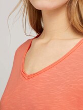 Langarmshirt mit V-Ausschnitt - Frauen - strong peach tone Langarmshirt mit V-Ausschnitt - Frauen - strong peach tone - 9 - TOM TAILOR