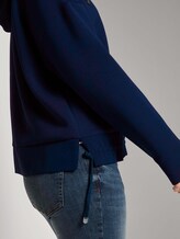 Lockere Sweatjacke mit Kapuze - Frauen - Sky Captain Blue Lockere Sweatjacke mit Kapuze - Frauen - Sky Captain Blue - 10 - TOM TAILOR