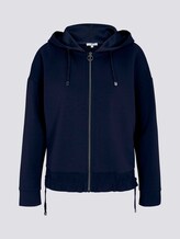 Lockere Sweatjacke mit Kapuze - Frauen - Sky Captain Blue Lockere Sweatjacke mit Kapuze - Frauen - Sky Captain Blue - 7 - TOM TAILOR