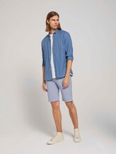 Gemusterte Chino Slim Shorts - Männer - blue white stripe Gemusterte Chino Slim Shorts - Männer - blue white stripe - 3 - TOM TAILOR Denim