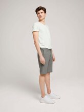 Leinen Chino Slim Shorts mit Leinen - Männer - Greyish Shadow Olive Leinen Chino Slim Shorts mit Leinen - Männer - Greyish Shadow Olive - 3 - TOM TAILOR Denim