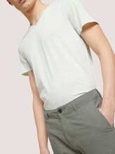 Leinen Chino Slim Shorts mit Leinen - Männer - Greyish Shadow Olive Leinen Chino Slim Shorts mit Leinen - Männer - Greyish Shadow Olive - 9 - TOM TAILOR Denim