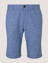 Leinen Chino Slim Shorts mit Leinen - Männer - blue non solid Leinen Chino Slim Shorts mit Leinen - Männer - blue non solid - 7 - TOM TAILOR Denim