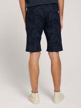 Leinen Chino Slim Shorts mit Leinen - Männer - blue monstera leaf print Leinen Chino Slim Shorts mit Leinen - Männer - blue monstera leaf print - 2 - TOM TAILOR Denim