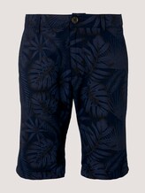 Leinen Chino Slim Shorts mit Leinen - Männer - blue monstera leaf print Leinen Chino Slim Shorts mit Leinen - Männer - blue monstera leaf print - 7 - TOM TAILOR Denim
