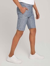 Leinen Chino Slim Shorts mit Leinen - Männer - navy white stripe Leinen Chino Slim Shorts mit Leinen - Männer - navy white stripe - 11 - TOM TAILOR Denim