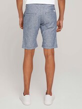Leinen Chino Slim Shorts mit Leinen - Männer - navy white stripe Leinen Chino Slim Shorts mit Leinen - Männer - navy white stripe - 2 - TOM TAILOR Denim