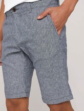 Leinen Chino Slim Shorts mit Leinen - Männer - navy white stripe Leinen Chino Slim Shorts mit Leinen - Männer - navy white stripe - 9 - TOM TAILOR Denim