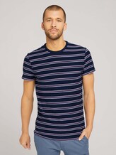 Gestreiftes T-Shirt - Männer - Dark Blue Gestreiftes T-Shirt - Männer - Dark Blue - 1 - TOM TAILOR