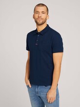 Strukturiertes Poloshirt - Männer - Dark Blue Strukturiertes Poloshirt - Männer - Dark Blue - 1 - TOM TAILOR