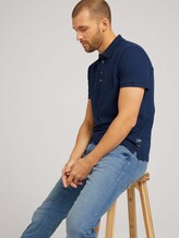 Strukturiertes Poloshirt - Männer - Dark Blue Strukturiertes Poloshirt - Männer - Dark Blue - 5 - TOM TAILOR