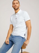 Strukturiertes Poloshirt - Männer - Off White Strukturiertes Poloshirt - Männer - Off White - 5 - TOM TAILOR