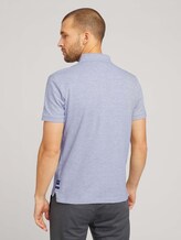 Strukturiertes Poloshirt - Männer - Light Stone Grey Melange Strukturiertes Poloshirt - Männer - Light Stone Grey Melange - 2 - TOM TAILOR