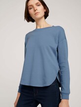 Loose Fit Sweatshirt - Frauen - soft mid blue Loose Fit Sweatshirt - Frauen - soft mid blue - 5 - TOM TAILOR Denim