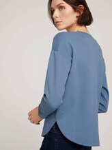 Loose Fit Sweatshirt - Frauen - soft mid blue Loose Fit Sweatshirt - Frauen - soft mid blue - 9 - TOM TAILOR Denim