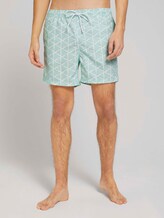 Gemusterte Badeshorts - Männer - mint big triangle print Gemusterte Badeshorts - Männer - mint big triangle print - 1 - TOM TAILOR Denim