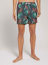 Gemusterte Badeshorts - Männer - palm leaves aop Gemusterte Badeshorts - Männer - palm leaves aop - 1 - TOM TAILOR Denim