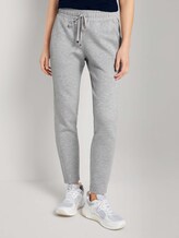 Loose Fit Hose mit Tunnelzug - Frauen - comfort grey melange Loose Fit Hose mit Tunnelzug - Frauen - comfort grey melange - 1 - TOM TAILOR