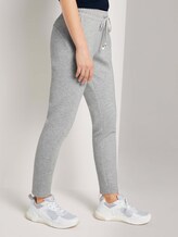 Loose Fit Hose mit Tunnelzug - Frauen - comfort grey melange Loose Fit Hose mit Tunnelzug - Frauen - comfort grey melange - 11 - TOM TAILOR