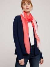 Schal mit Farbverlauf - Frauen - strong peach tone Schal mit Farbverlauf - Frauen - strong peach tone - 5 - TOM TAILOR