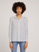Bluse mit Kontraststreifen - Frauen - White Bluse mit Kontraststreifen - Frauen - White - 1 - Mine to five