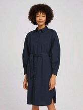 Hemdkleid mit Falten - Frauen - Sky Captain Blue Hemdkleid mit Falten - Frauen - Sky Captain Blue - 1 - Mine to five