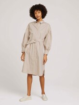 Hemdkleid mit Falten - Frauen - linen beige Hemdkleid mit Falten - Frauen - linen beige - 1 - Mine to five
