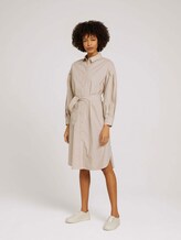 Hemdkleid mit Falten - Frauen - linen beige Hemdkleid mit Falten - Frauen - linen beige - 3 - Mine to five