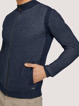 Stehkragen Strickjacke mit Bio-Baumwolle - Männer - Dark Blue Stehkragen Strickjacke mit Bio-Baumwolle - Männer - Dark Blue - 9 - TOM TAILOR