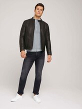 Strickjacke mit Stehkragen mit Bio-Baumwolle - Männer - Off White Strickjacke mit Stehkragen mit Bio-Baumwolle - Männer - Off White - 3 - TOM TAILOR