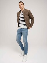gestreifter Pullover mit Bio-Baumwolle - Männer - white navylue stripe gestreifter Pullover mit Bio-Baumwolle - Männer - white navylue stripe - 3 - TOM TAILOR