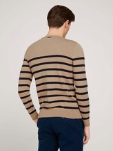 gestreifter Pullover mit Bio-Baumwolle - Männer - beige melange navy stripe gestreifter Pullover mit Bio-Baumwolle - Männer - beige melange navy stripe - 2 - TOM TAILOR