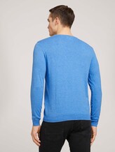 Basic Pullover - Männer - bright ibiza blue Basic Pullover - Männer - bright ibiza blue - 2 - TOM TAILOR