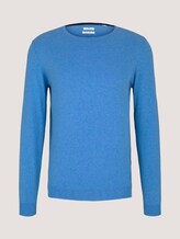 Basic Pullover - Männer - bright ibiza blue Basic Pullover - Männer - bright ibiza blue - 7 - TOM TAILOR