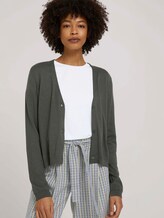 Cardigan mit Bio-Baumwolle - Frauen - deep leaf green Cardigan mit Bio-Baumwolle - Frauen - deep leaf green - 5 - Mine to five