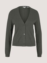 Cardigan mit Bio-Baumwolle - Frauen - deep leaf green Cardigan mit Bio-Baumwolle - Frauen - deep leaf green - 7 - Mine to five