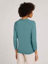 Pullover mit Bio-Baumwolle - Frauen - Mineral Stone Blue Pullover mit Bio-Baumwolle - Frauen - Mineral Stone Blue - 2 - Mine to five