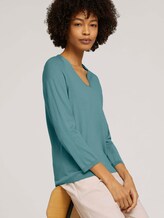 Pullover mit Bio-Baumwolle - Frauen - Mineral Stone Blue Pullover mit Bio-Baumwolle - Frauen - Mineral Stone Blue - 5 - Mine to five