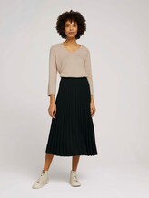 Pullover mit Bio-Baumwolle - Frauen - cargo beige melange Pullover mit Bio-Baumwolle - Frauen - cargo beige melange - 3 - Mine to five