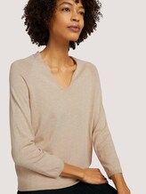 Pullover mit Bio-Baumwolle - Frauen - cargo beige melange Pullover mit Bio-Baumwolle - Frauen - cargo beige melange - 9 - Mine to five
