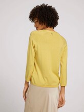 Pullover mit Bio-Baumwolle - Frauen - mellow yellow Pullover mit Bio-Baumwolle - Frauen - mellow yellow - 2 - Mine to five