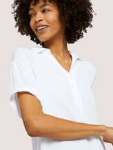 T-Shirt mit Kragen - Frauen - White T-Shirt mit Kragen - Frauen - White - 9 - Mine to five